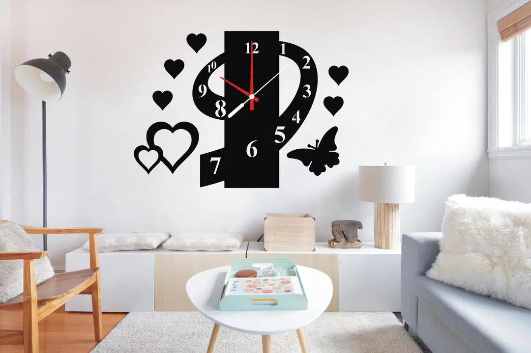 Abstract Art Wooden Wall Clock