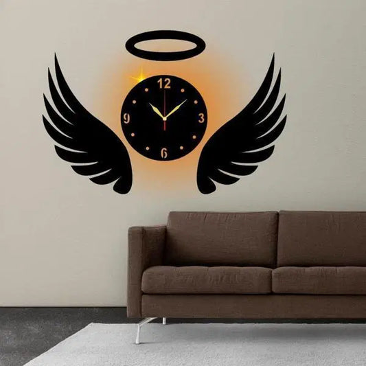 Angel Design Backlight Analogue Wall Clock