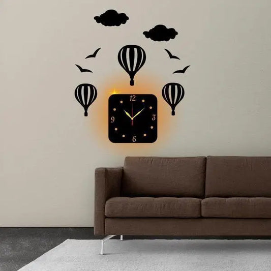 Hot Air Balloon Analogue Wall Clock