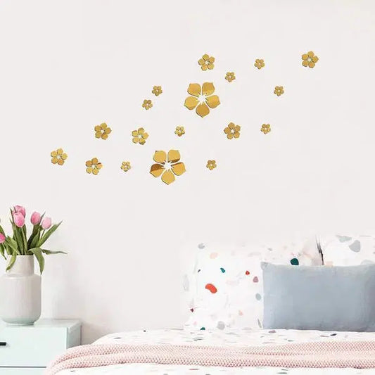 Golden Flower Wall Sticker